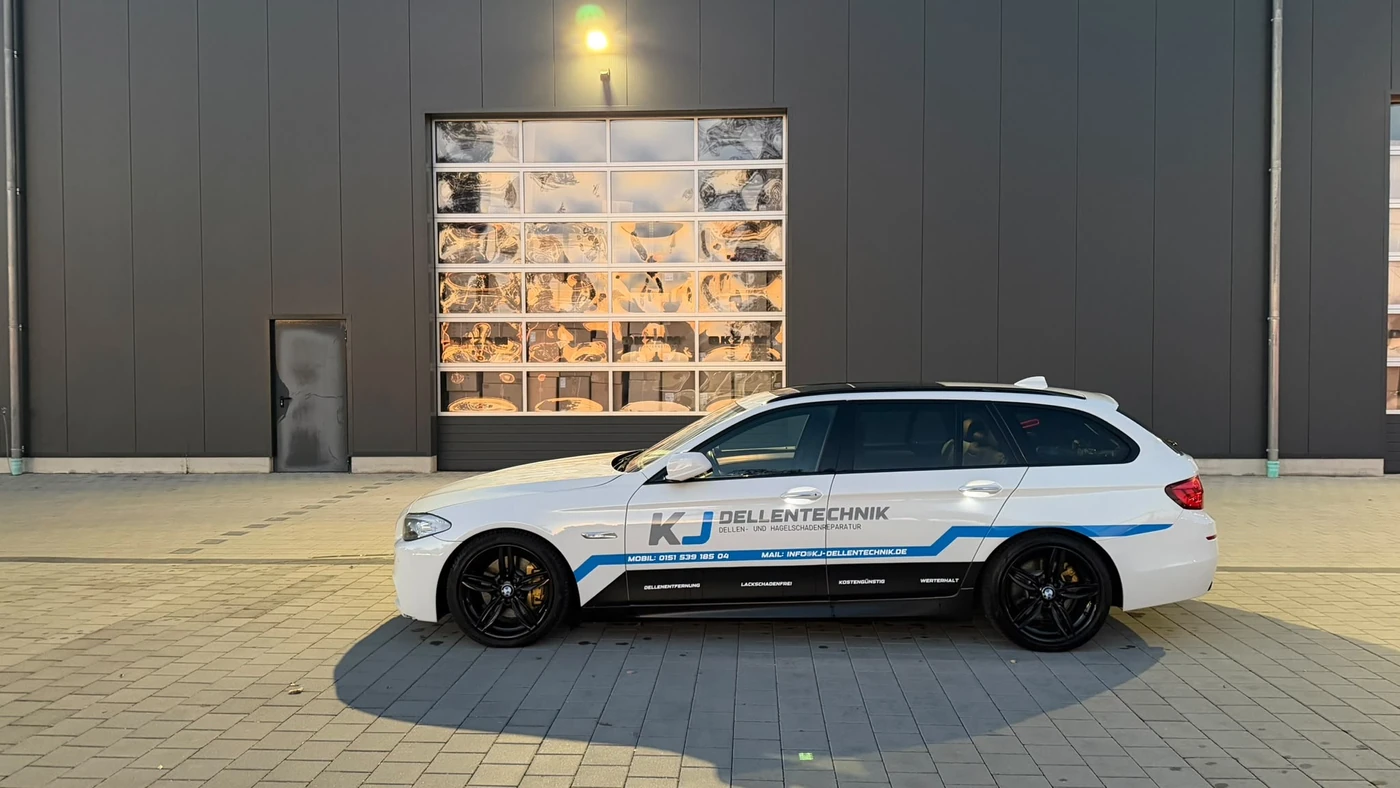 Das mobile Firmenfahrzeug von KJ Dellentechnik